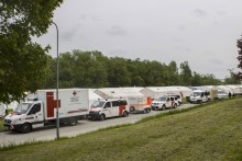 • Der Mobile Broadband Extender im Einsatz bei der Bundesrettungsübung in Allentsteig. © Salzburg Research