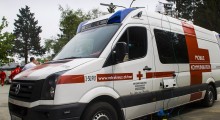 Mobile Broadband Extender auf Leitstellenfahrzeug des Österreichischen Roten Kreuz bei der Bundesrettungsübung 2015 in Allentsteig.