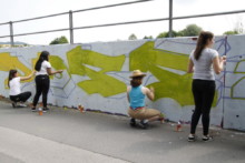 Graffiti-Aktion Christian Doppler
