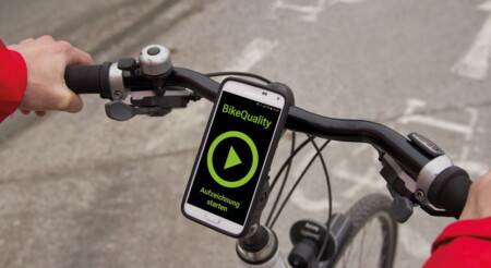 Bike Quality App auf Lenker