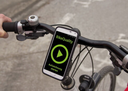 Bike Quality App auf Lenker