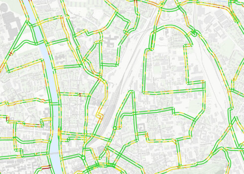 Bike Quality Straßenkarte