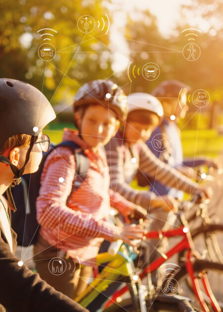 Mehr Sicherheit für alle Verkehrsteilnehmenden: Kinder am Fahrrad