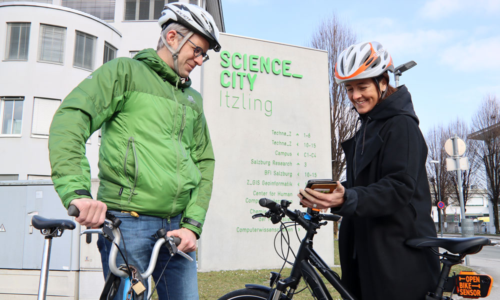 Motivation zu mehr nachhaltiger Mobilität in der Science City Itzling in Salzburg: wissenschaftliche Studie mit Pendlerinnen und Pendlern. © Salzburg Research