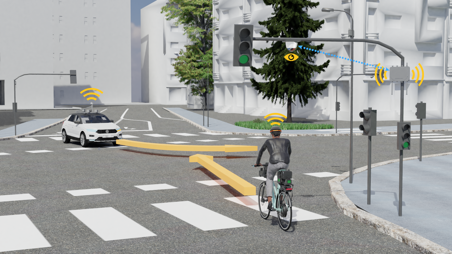 Mehr Sicherheit für Radfahrende durch kooperative intelligente Verkehrssysteme © Salzburg Research
