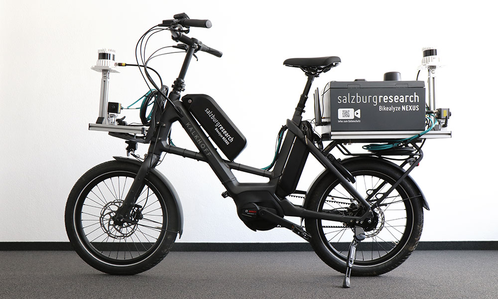 Forschungsfahrrad Bikealyze NEXUS von Salzburg Research.