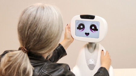 Das Konzept „Test before Invest“ des EDIH „Crowd in Motion“ zeigt am Beispiel des sozialen Roboters Buddy, wie digitale Technologien vor einer Anschaffung realitätsnah als Info-Point oder Guide getestet werden können.