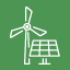 Windkraftanlage und PV-Anlage